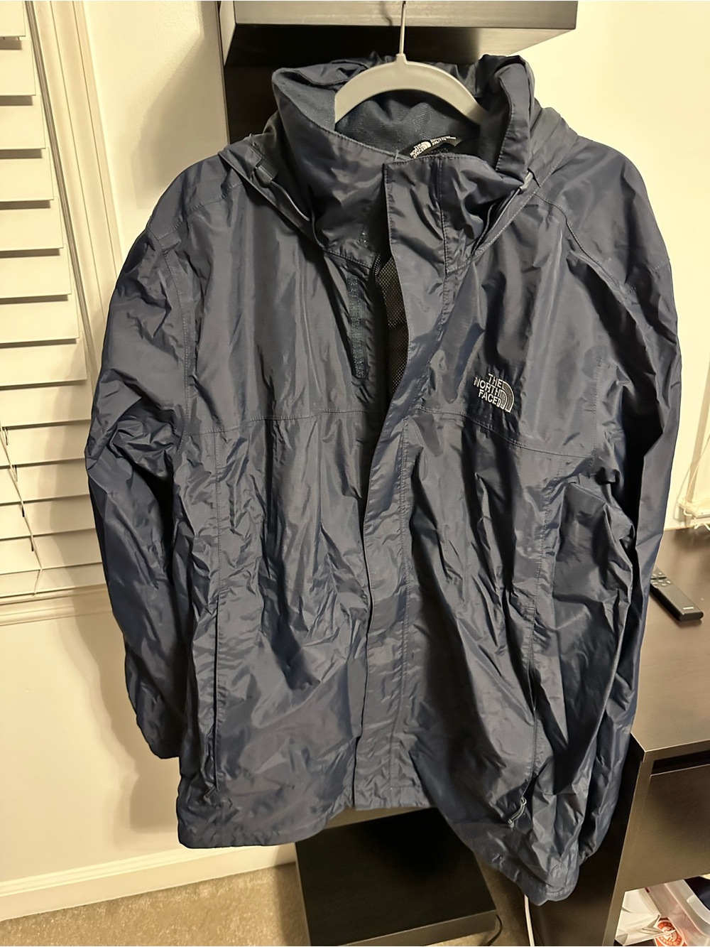 The North Face Navy Blue Men's Hooded Raincoat